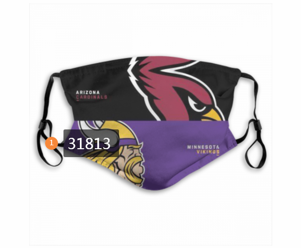 NFL Minnesota Vikings 1422020 Dust mask with filter->nfl dust mask->Sports Accessory